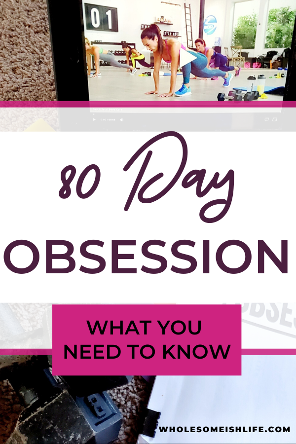 80 Day Obsession, things you need to know. 80 Day Obsession is a challenging workout. Workouts average from 30-60 minutes. If you are looking to sculpt your core, arms. legs, and butt this workout is for you..