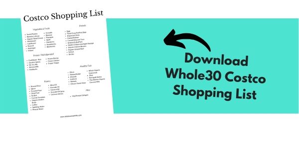 Costco shopping list 