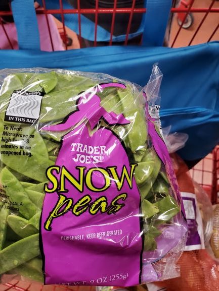 snow peas from Trader Joe's 
