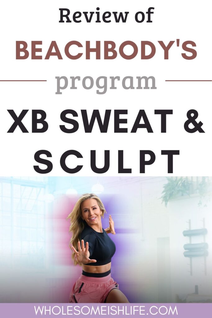 review of XB sweat and sculpt and image of Andrea Rodgers 