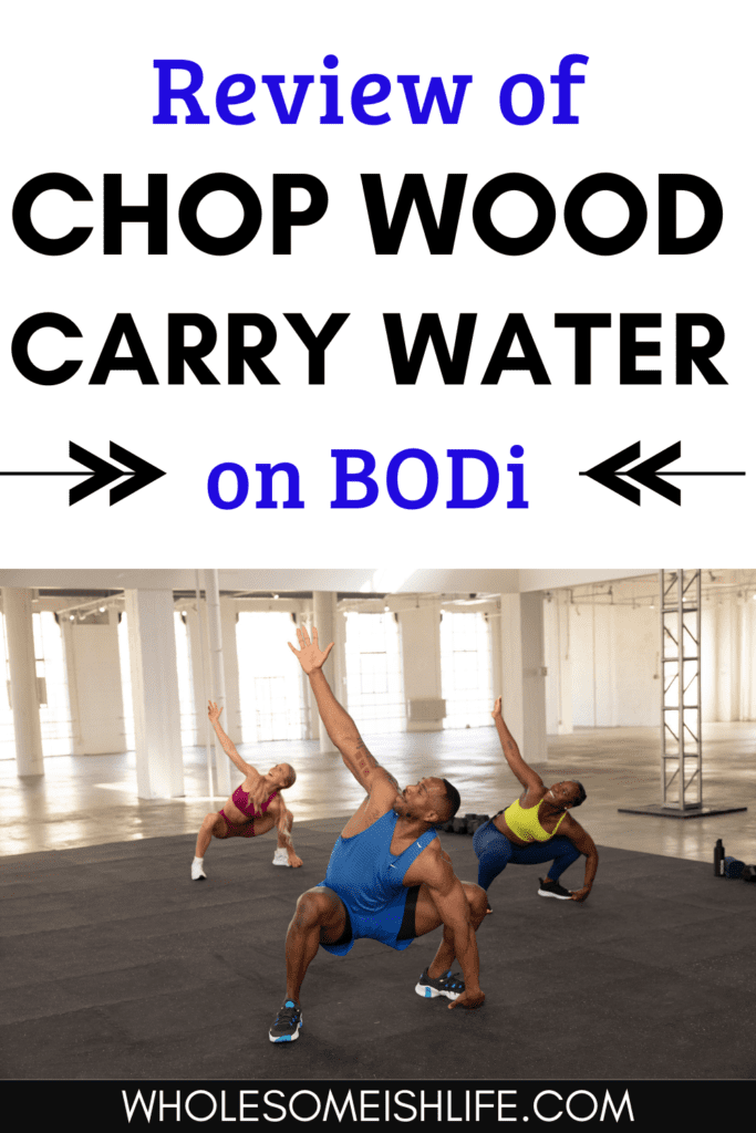 Review of Chop Wood Carry Water Pinterest Pin Wholesomeish Life